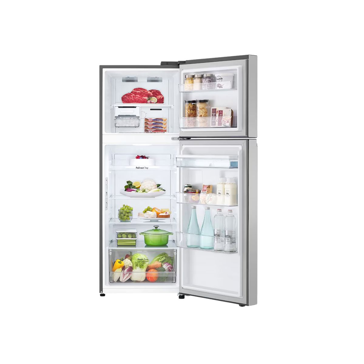 LG - Refrigeradora GT31WPP 314L Door Cooling Top Mount Plateada LG