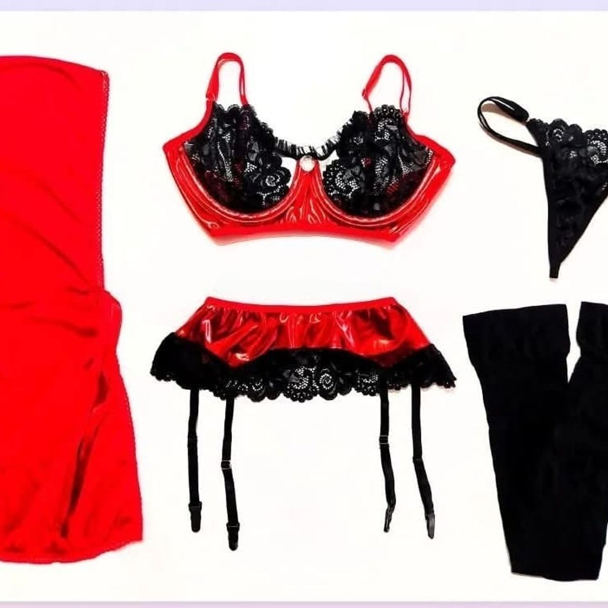 GENERICO - LENCERIA SEXY CAPERUCITA ROJA DISFRAZ TALLA S-M-L