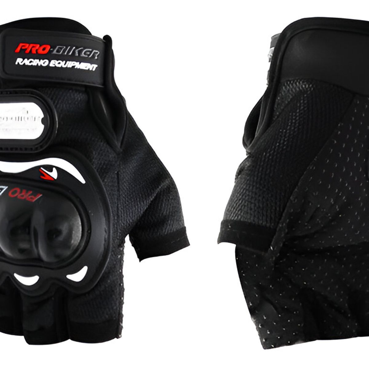 JET - Guantes Cortos para Motociclista Talla M Negro 1 Par