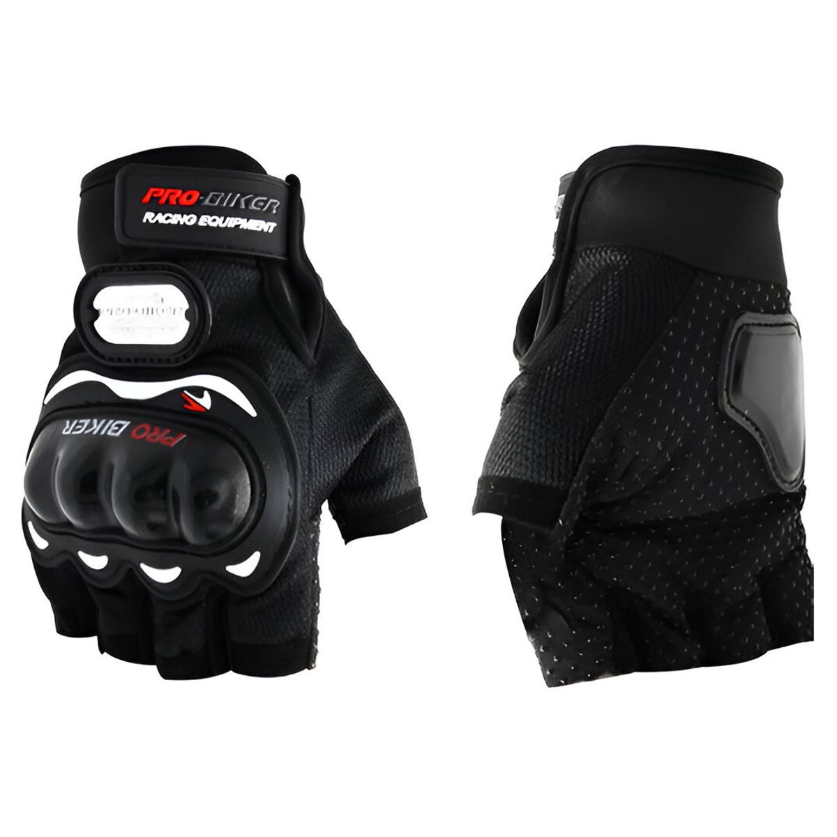 JET - Guantes Cortos para Motociclista Talla M Negro 1 Par