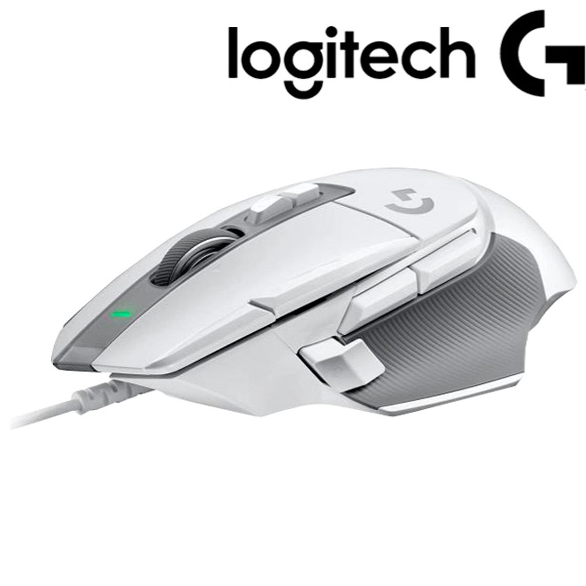 LOGITECH - Mouse Gamer G502 X HERO USB 25K DPI LIGHTFORCE White LOGITECH