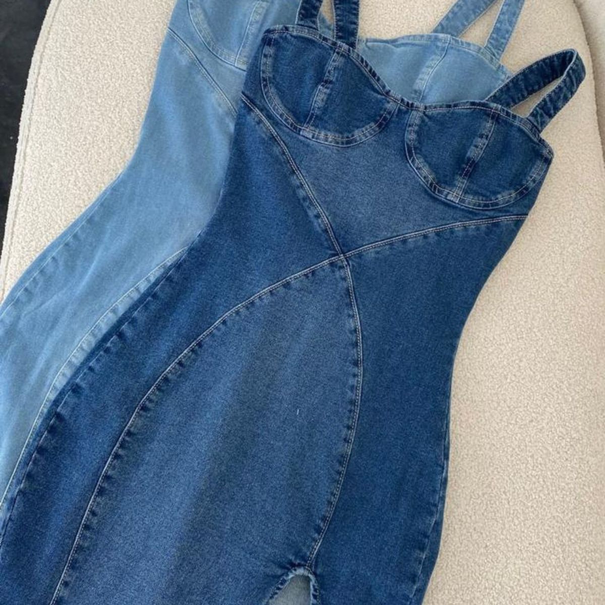 JHAN HIDS - Vestido Largo Denim Stephanie