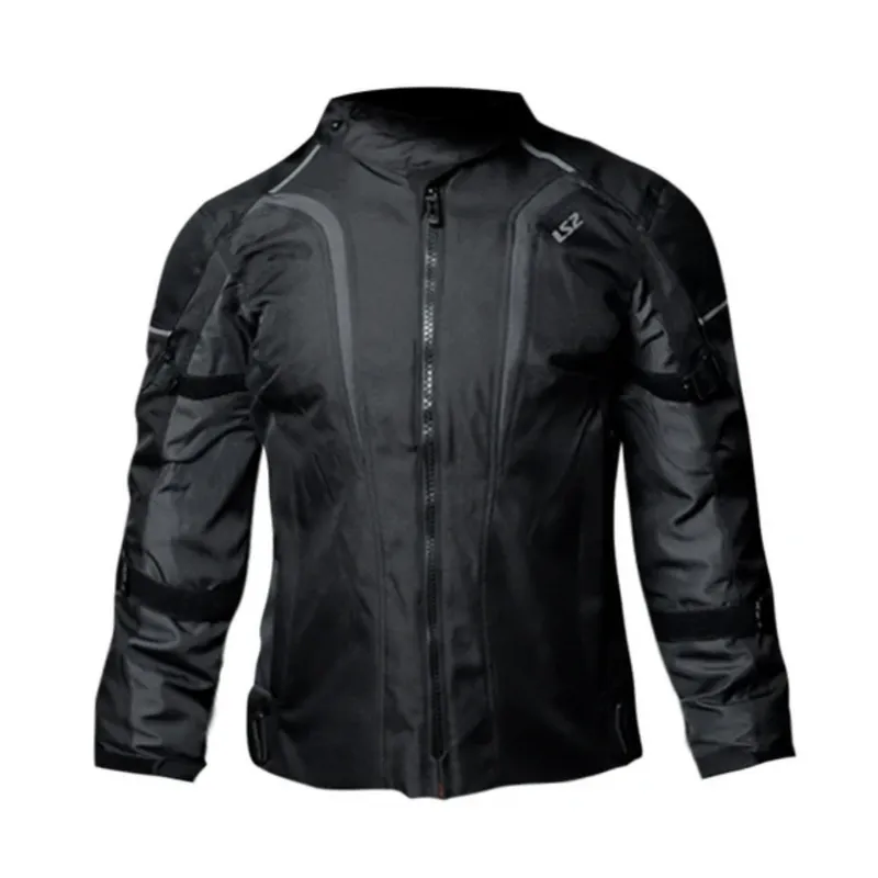 GENERICO - CASACA MOTO DAMA LS2 SEPANG NEGRO GRIS OSCURO