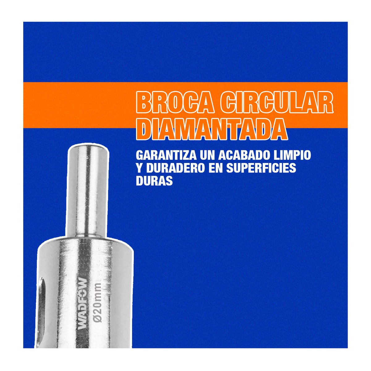 GENERICO - Broca Circular Diamantada 20mm Wkj7620 - Wadfow
