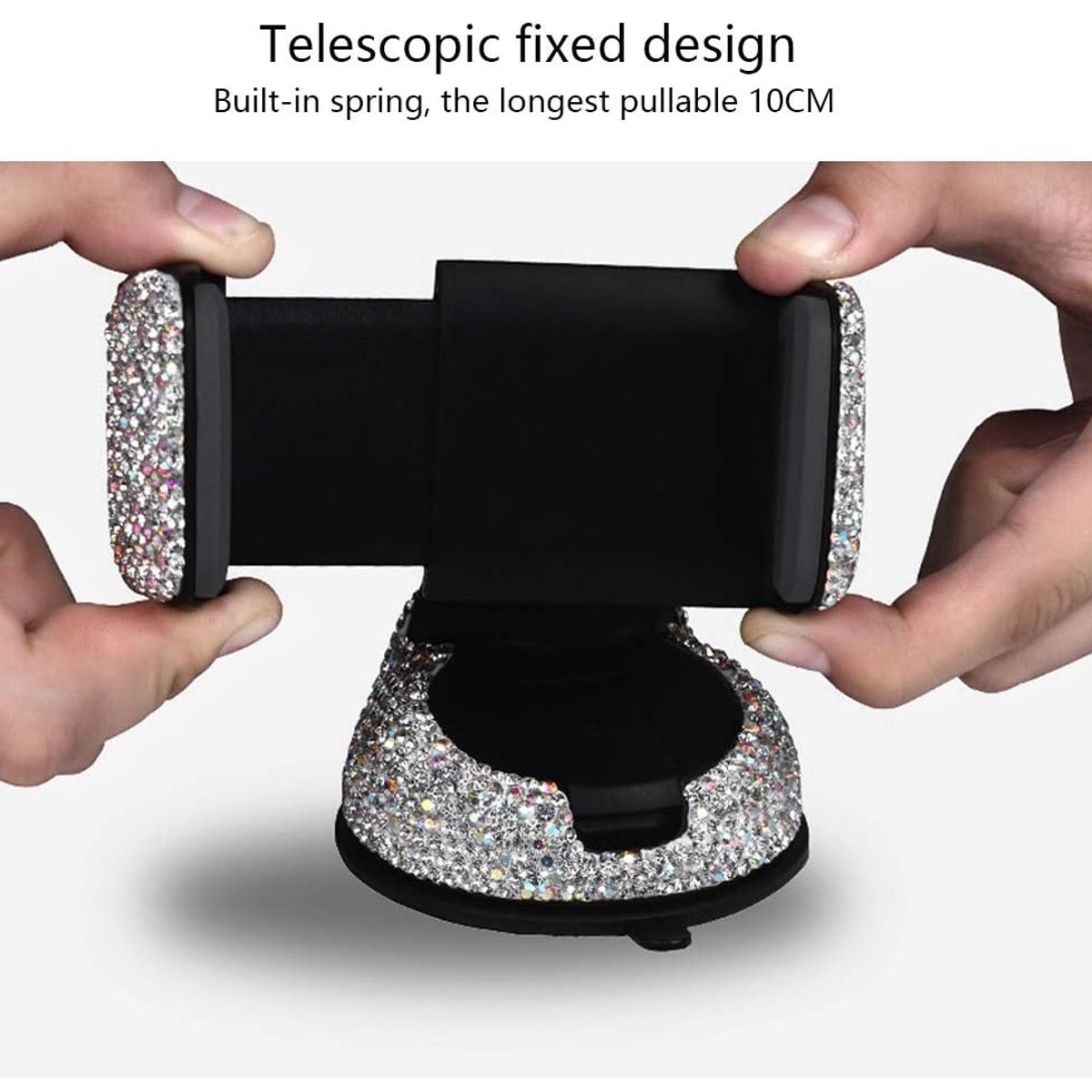 GENERICO - Portacelular para Tablero ABS Negro 1pcs