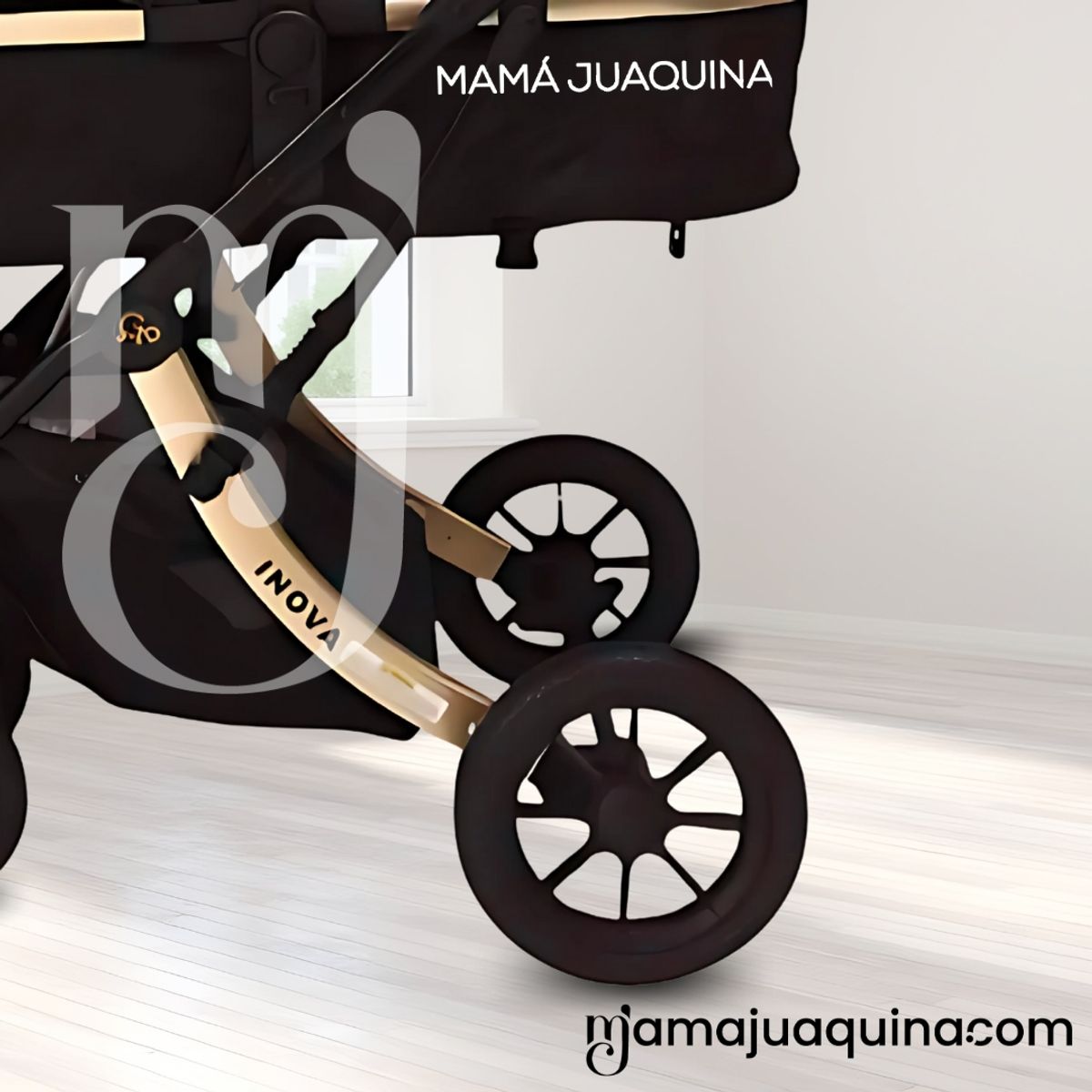 Baby - Coche Moisés Travel System «INOVA PLUS» de Lujo Black