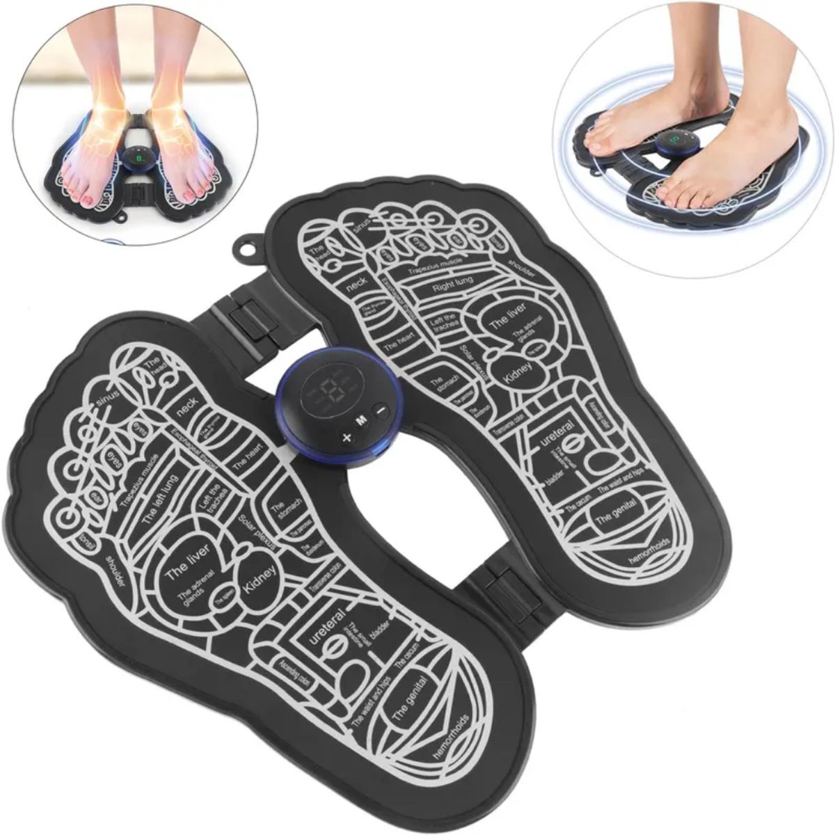 GENERICO - Electro Masajeador Pies Portatil Forma de Pie