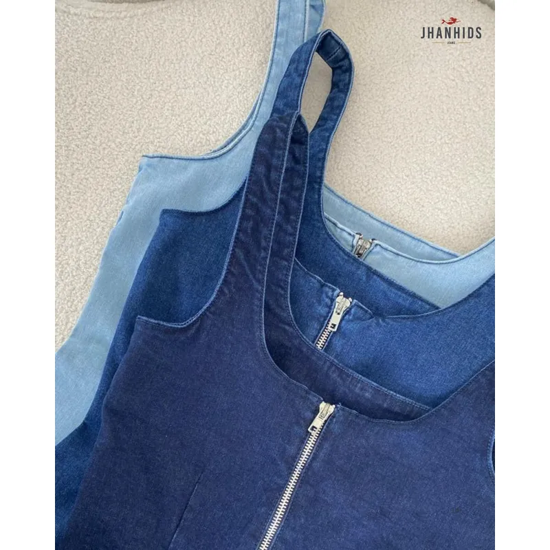 JHAN HIDS - Vestido Largo Denim Maliah
