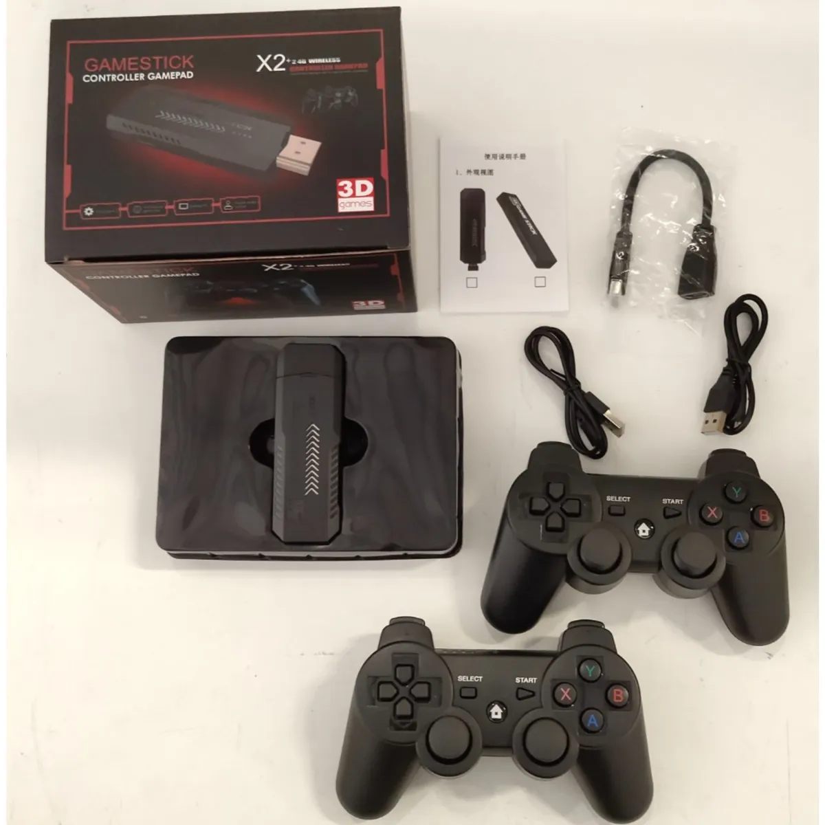 OEM - Consola Game Stick Retro X2 4K mando inalámbrico Recargable Juegos inc