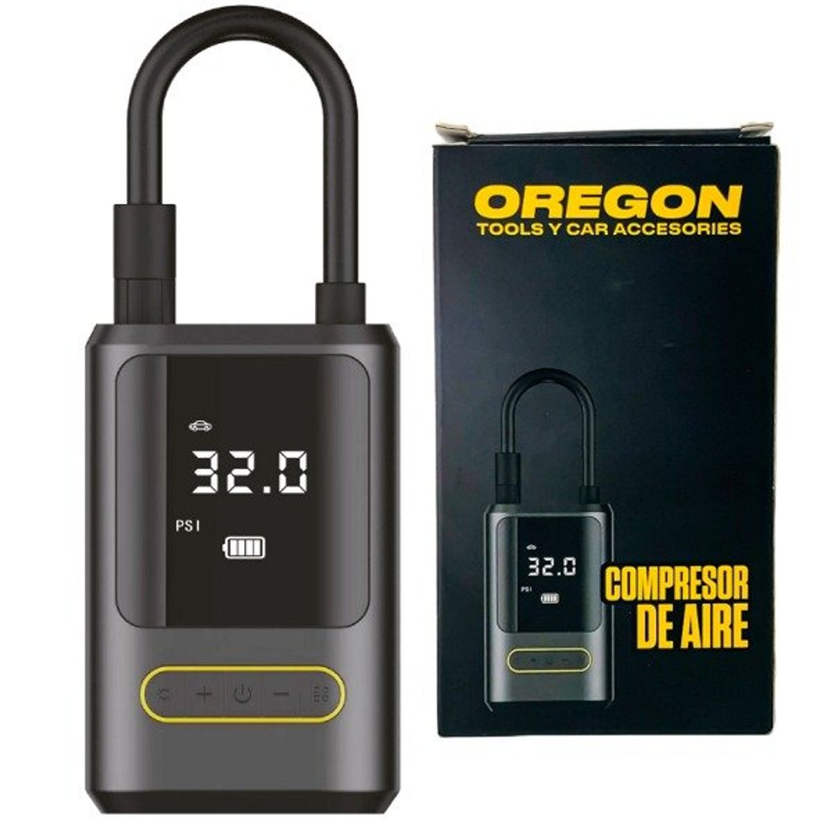 OREGON - Compresor De Aire Digital Inalámbrico 50w Portátil Original