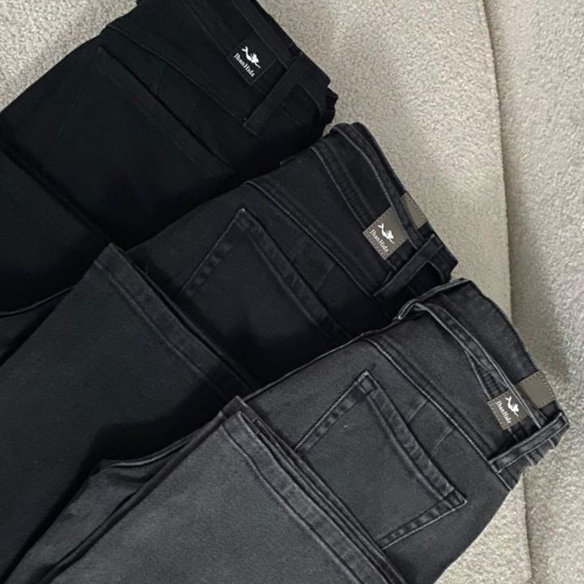 JHAN HIDS - Straight Pant Denim Colores Oscuros Dalia