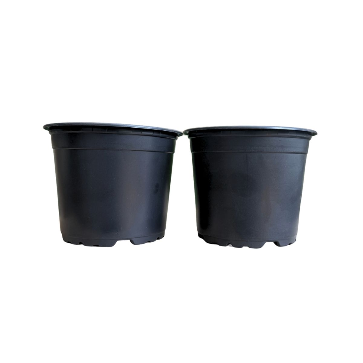 GREEN SUPPLY - Pack 2 Macetas Básicas Negras #13