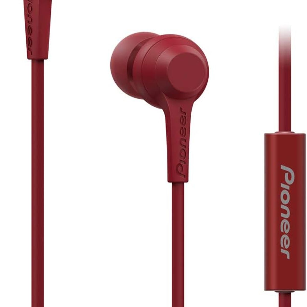 PIONEER - Auriculares In-Ear Pioneer SE-C1T Rojo Sonido Claro
