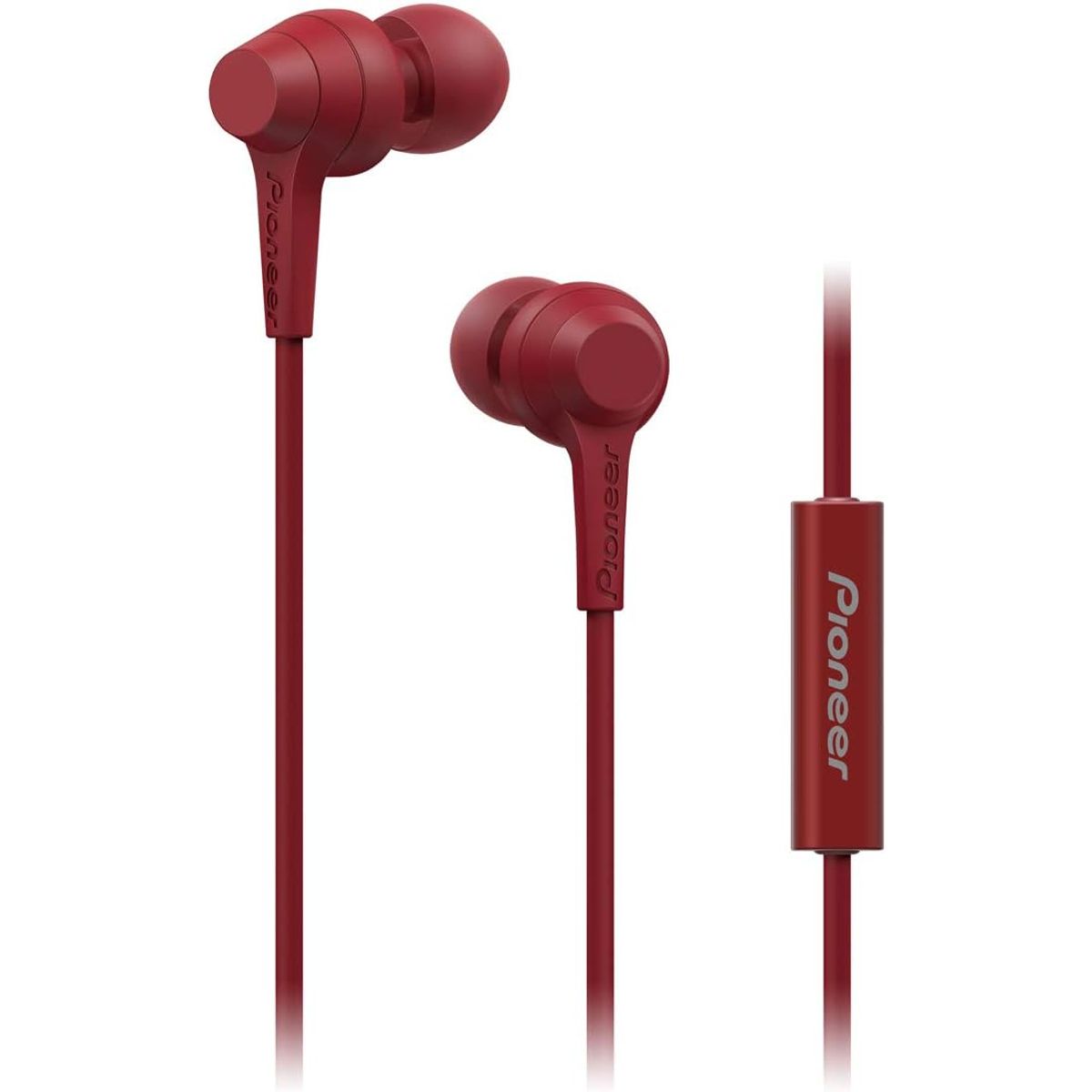 PIONEER - Auriculares In-Ear Pioneer SE-C1T Rojo Sonido Claro