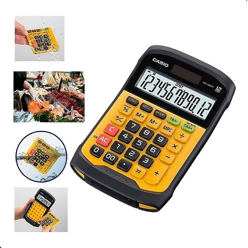 CASIO - Calculadora Casio WM-320MT Resistente al Agua y al Polvo