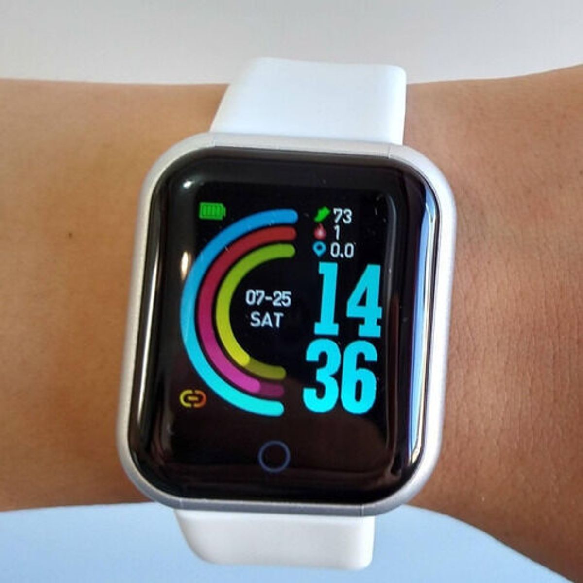 GENERICO - Smartband D20 Macaron Pulsera Inteligente Blanco