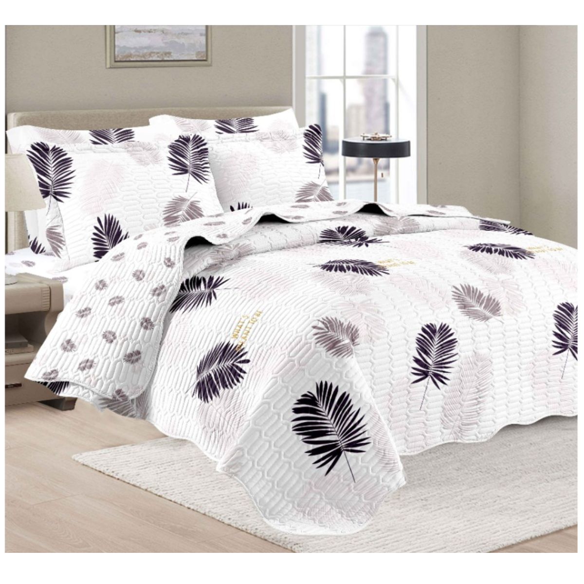 GOLDSUN - CUBRECAMA GOLDSUN 7 PIEZAS DE 2 PLAZAS