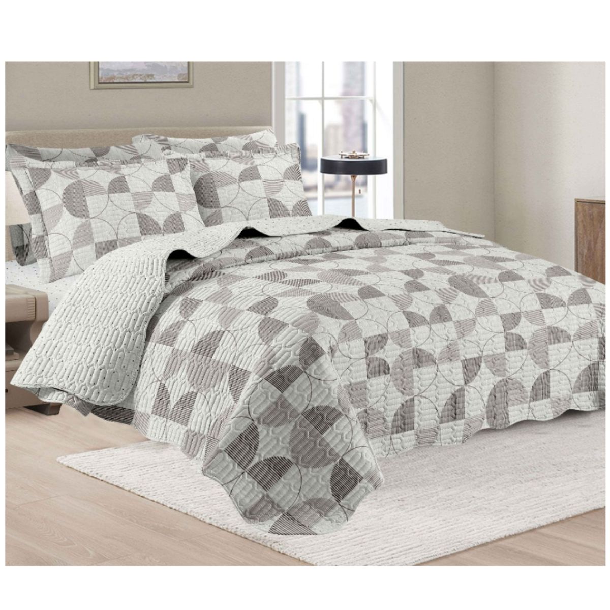 GOLDSUN - CUBRECAMA GOLDSUN 7 PIEZAS DE 2 PLAZAS