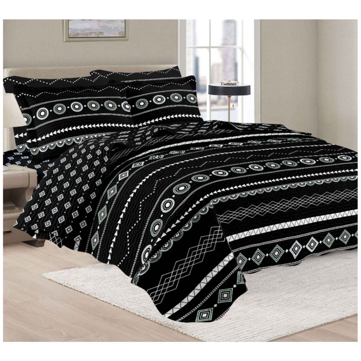 GOLDSUN - CUBRECAMA GOLDSUN 7 PIEZAS DE 2 PLAZAS