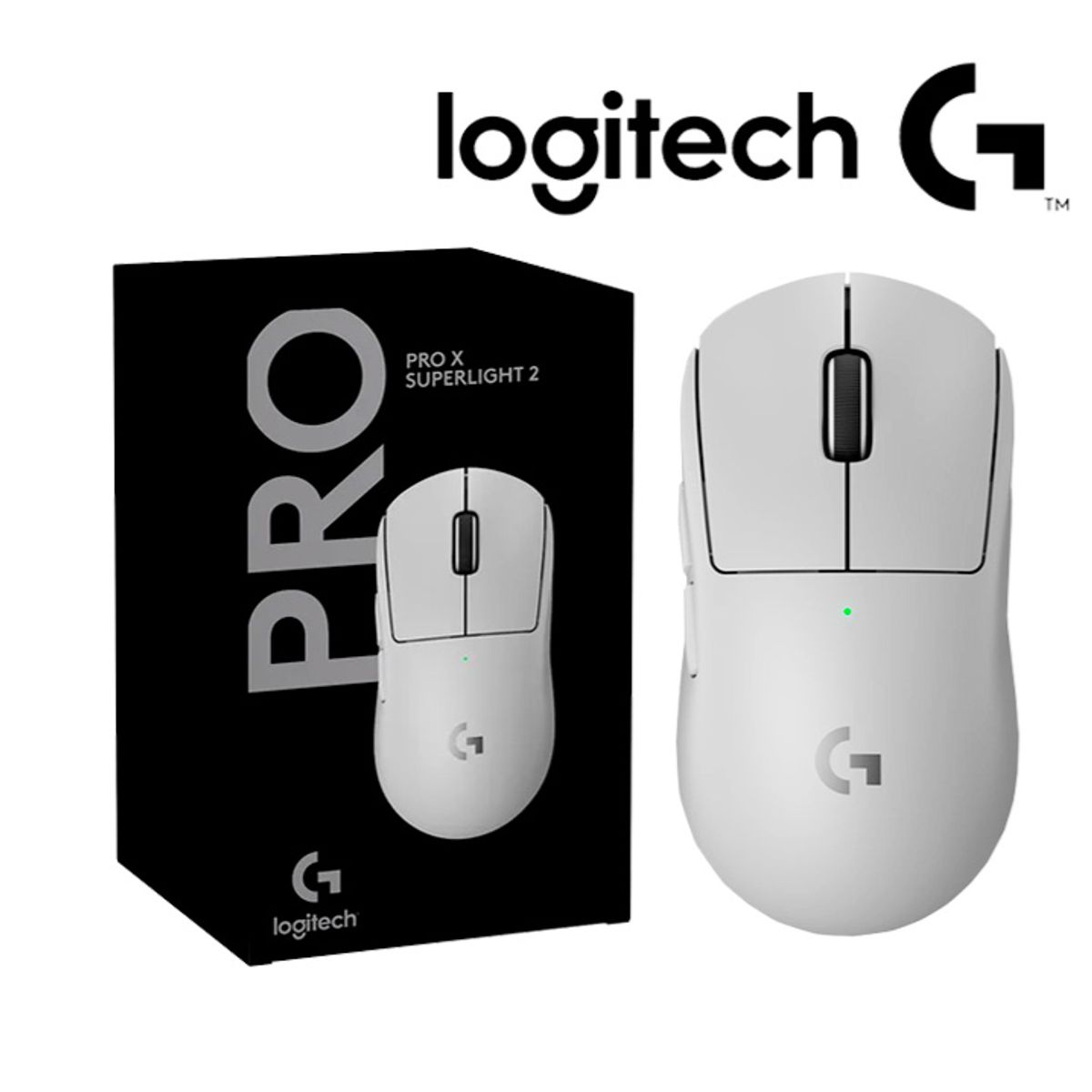 LOGITECH - Mouse Gamer G PRO X SUPERLIGHT LIGHTSPEED HERO 25K White LOGITECH