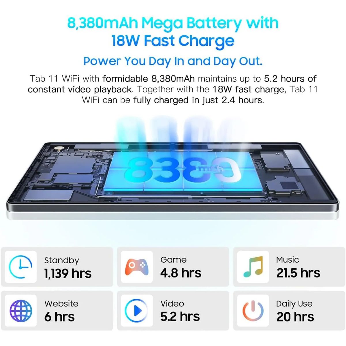 BLACKVIEW - Tablet tab 11 - 128GB /4GB 10.36" FHD+IPS Wifi Gris