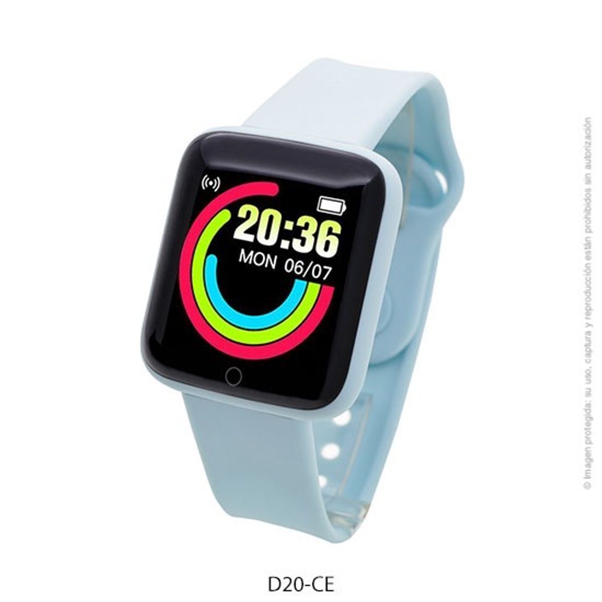GENERICO - Smartband D20 Macaron Pulsera Inteligente Celeste