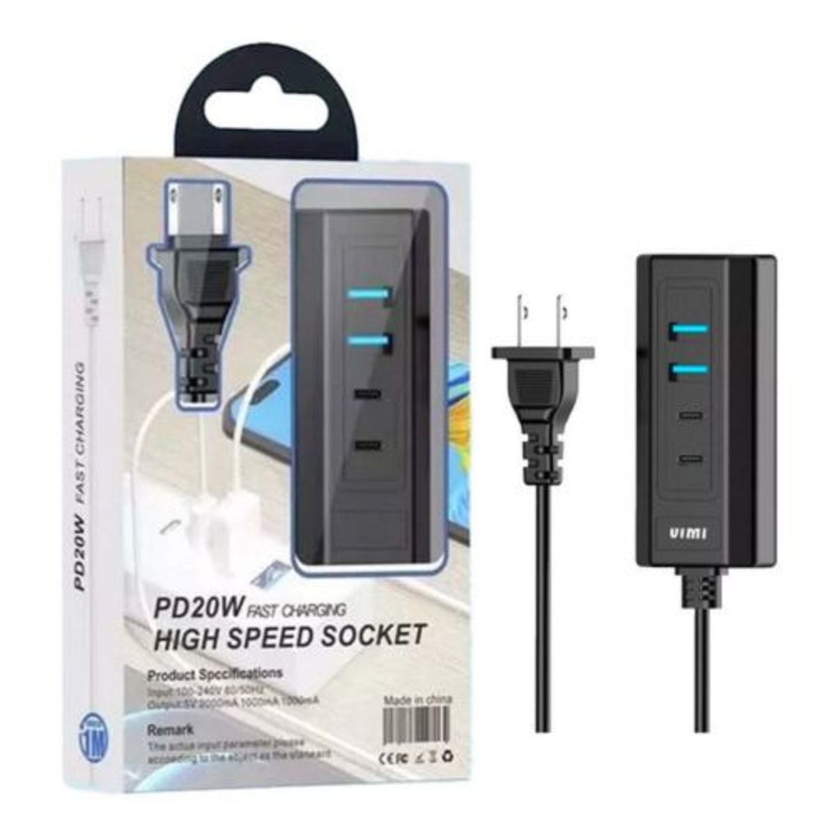 GENERICO - Cargador Celular  Múlticarga Multipuerto Rapida