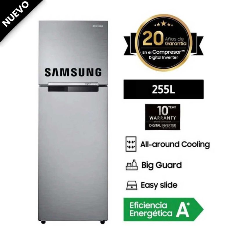 SAMSUNG - Refrigeradora Samsung 255L No Frost - RT25FARADS8