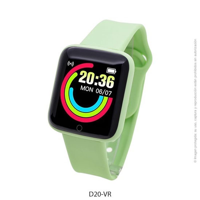 GENERICO - Smartband D20 Macaron Pulsera Inteligente Verde