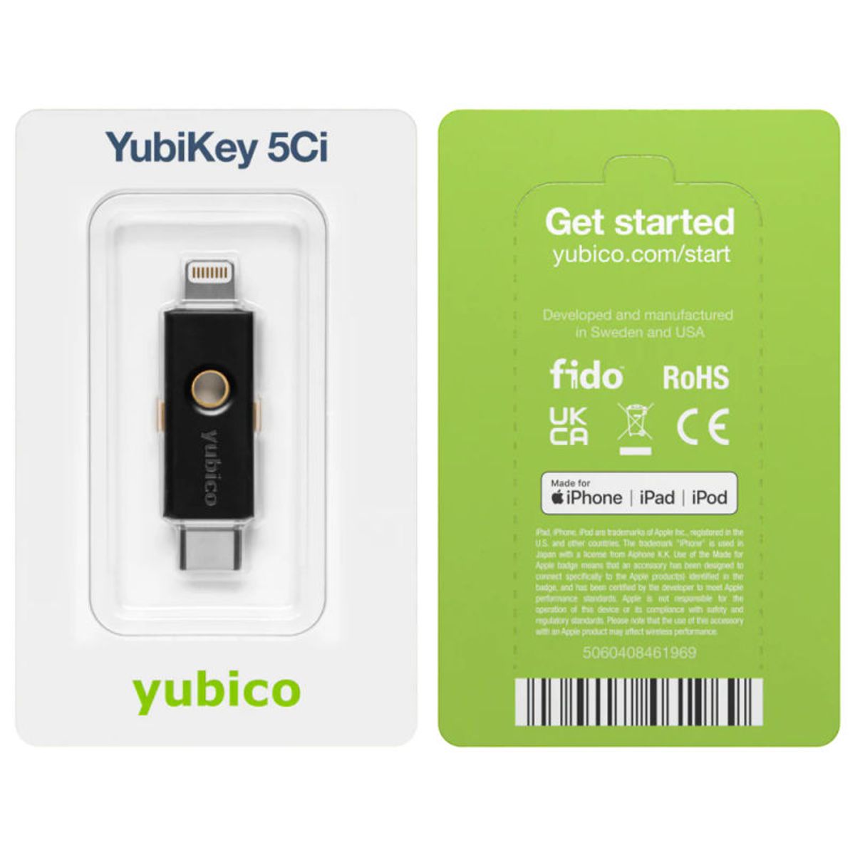 Yubikey 5 Ci - Llave de seguridad para AndroidPCiPhone, marca GENERICO - Foto 2