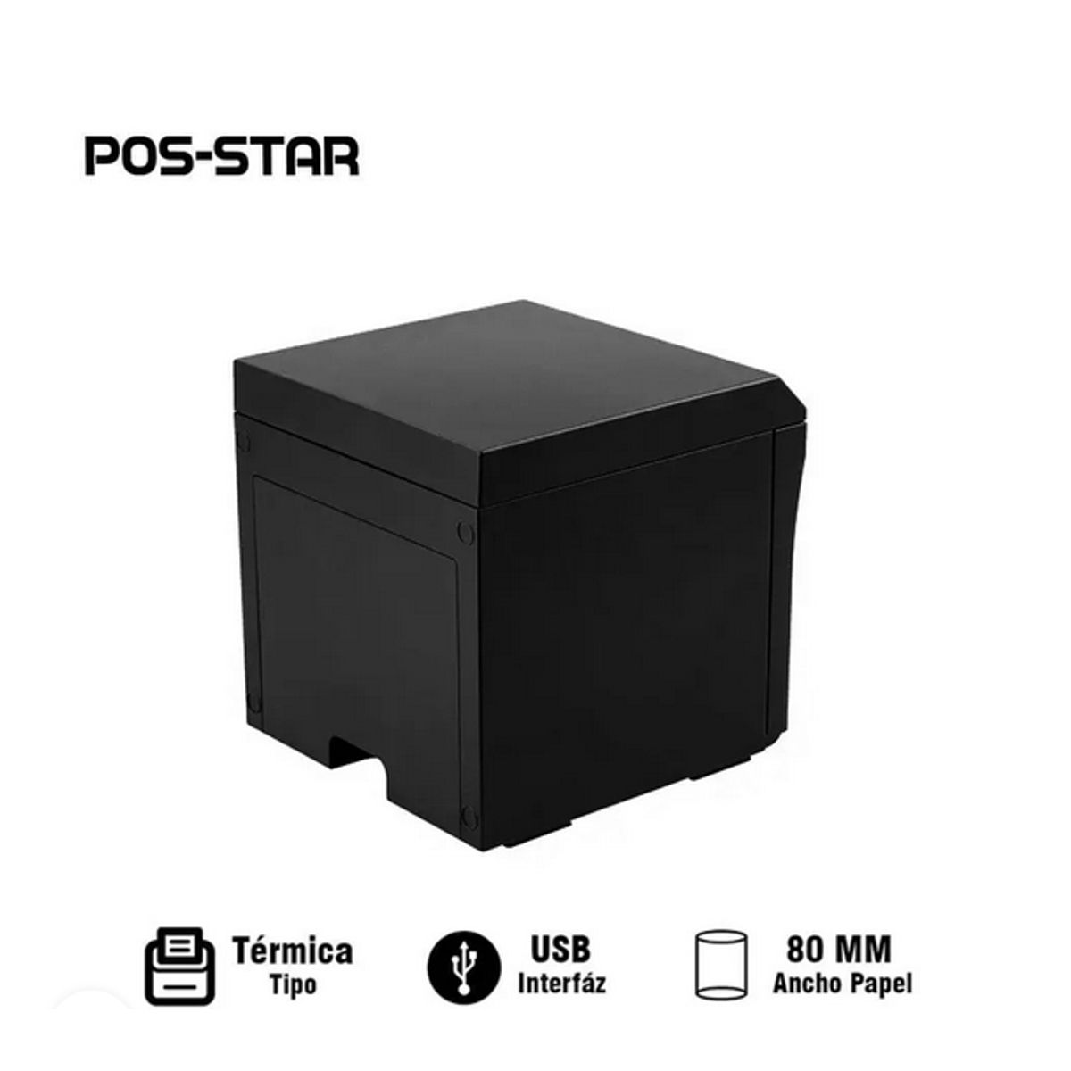POS STAR - IMPRESORA TÉRMICA POS-STAR WP80A 80MM WIFI USB NEGRO