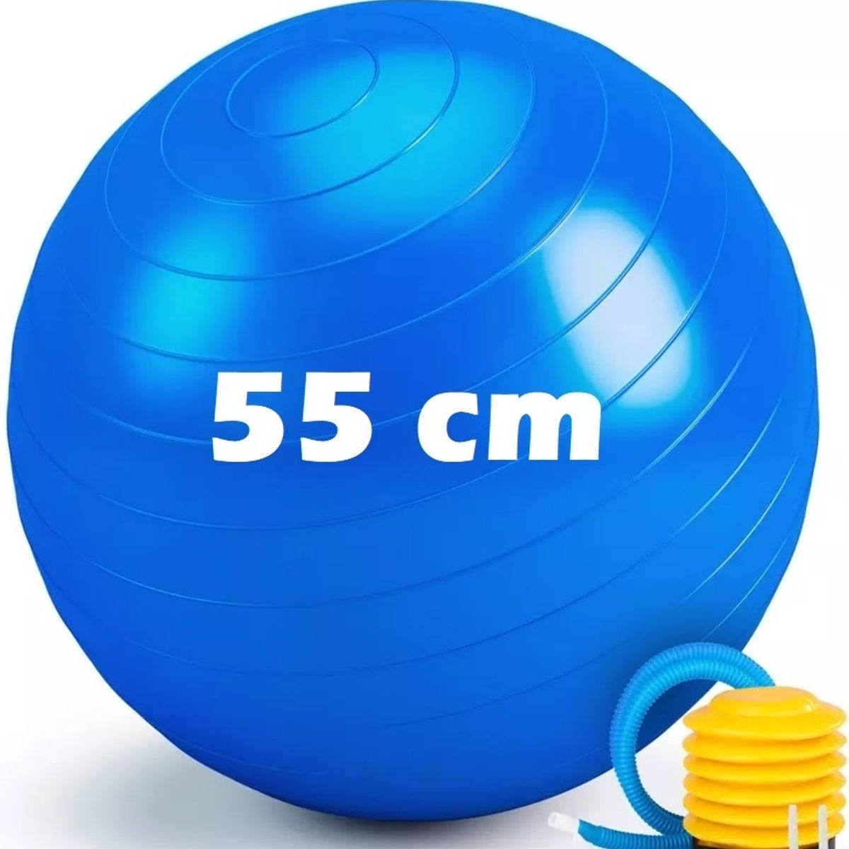 GENERICO - PELOTA DE YOGA - PILATES 55 CM + INFLADOR GRATIS