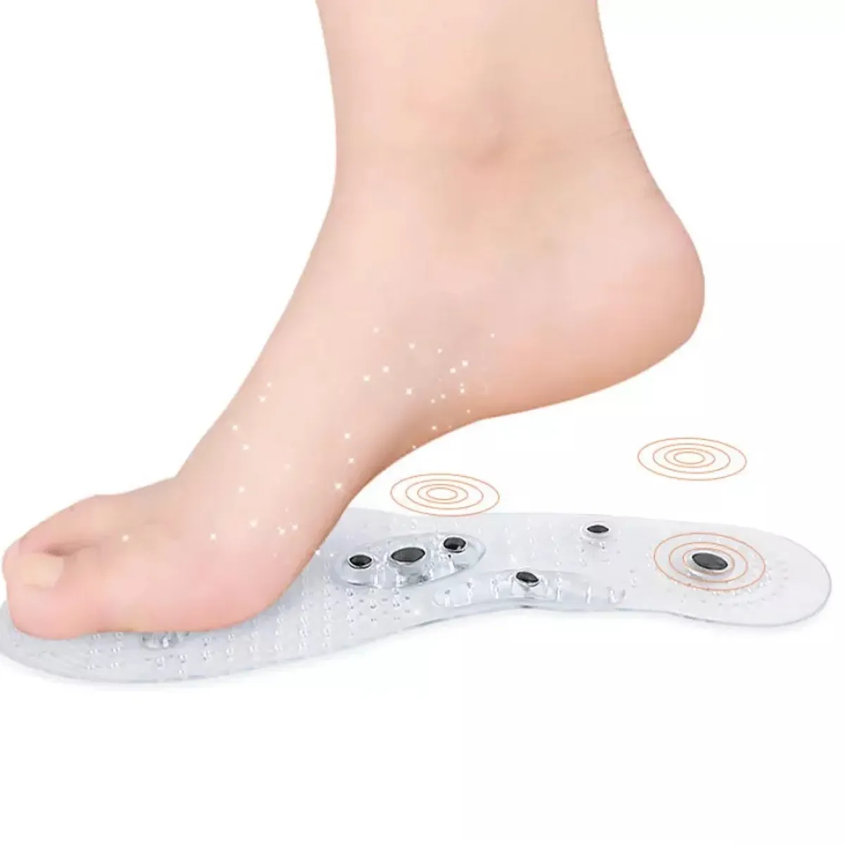 GENERICO - Plantilla Magnetica Reflexología - AZUL TALLA 36 - 39