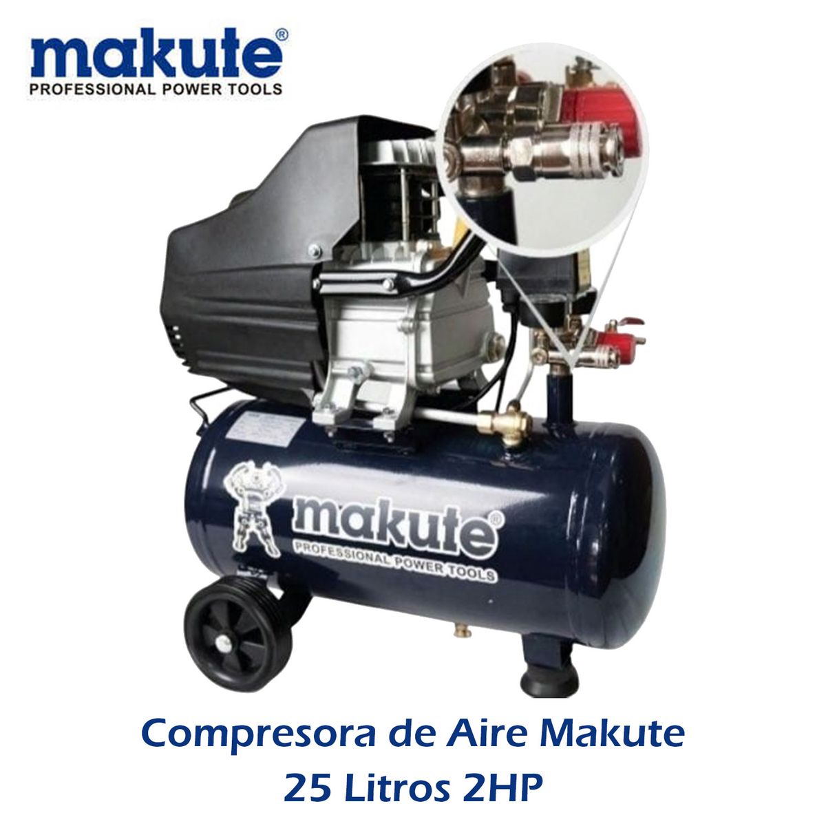 MAKUTE - Compresora de Aire Makute 25 Litros 2HP