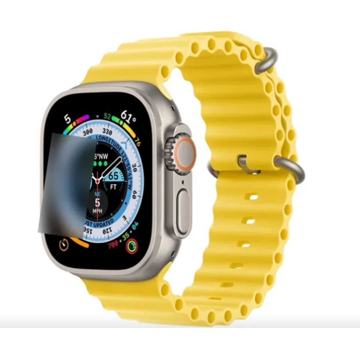 GENERICO - Correa Corrugada Clásica para Apple Watch 42mm - Amarillo