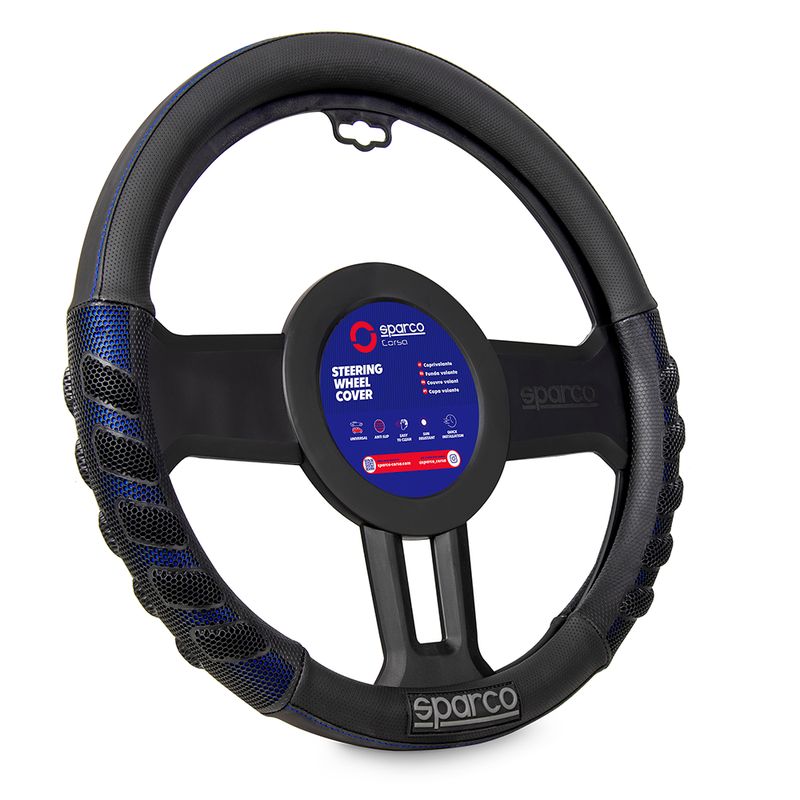 SPARCO - Forro de Timón Sparco Antideslizante Ergonómico Sps101bl