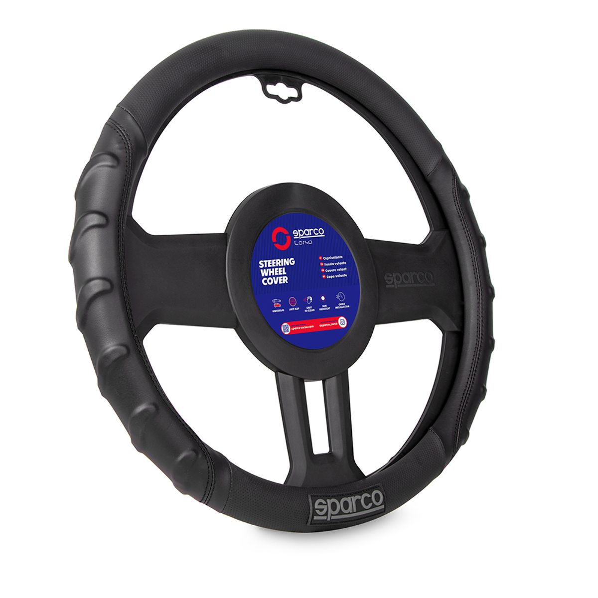 SPARCO - Forro de Timón Ergonómico Anti Cuero Sparco Sps102bk