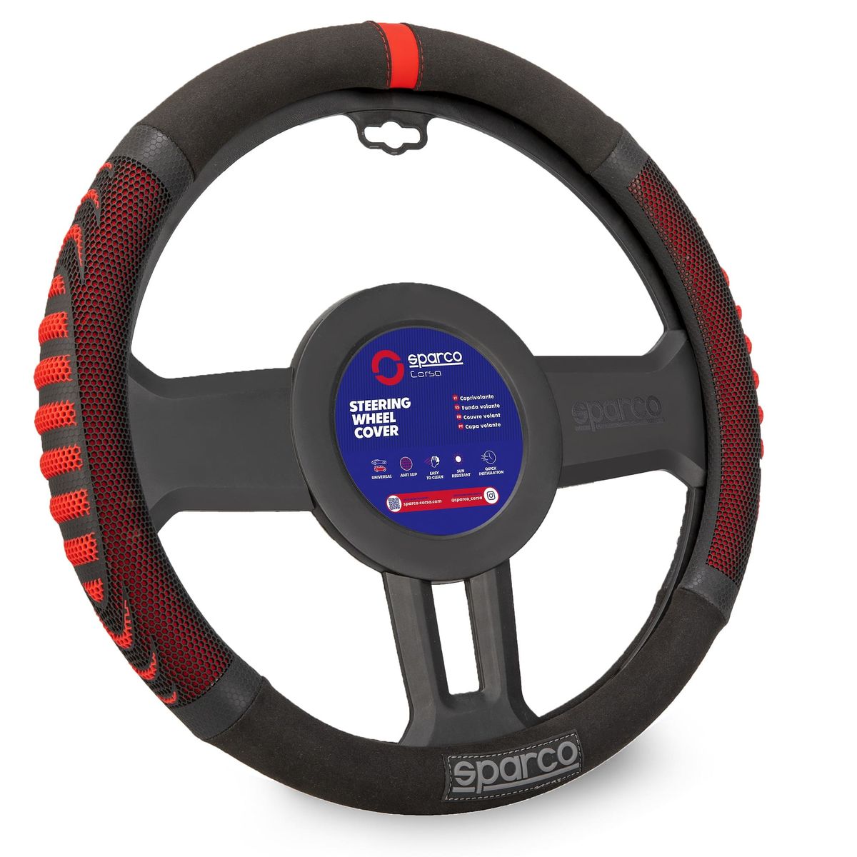 SPARCO - Forro de Timón Ergonómico Sparco Premiun SPS137RD