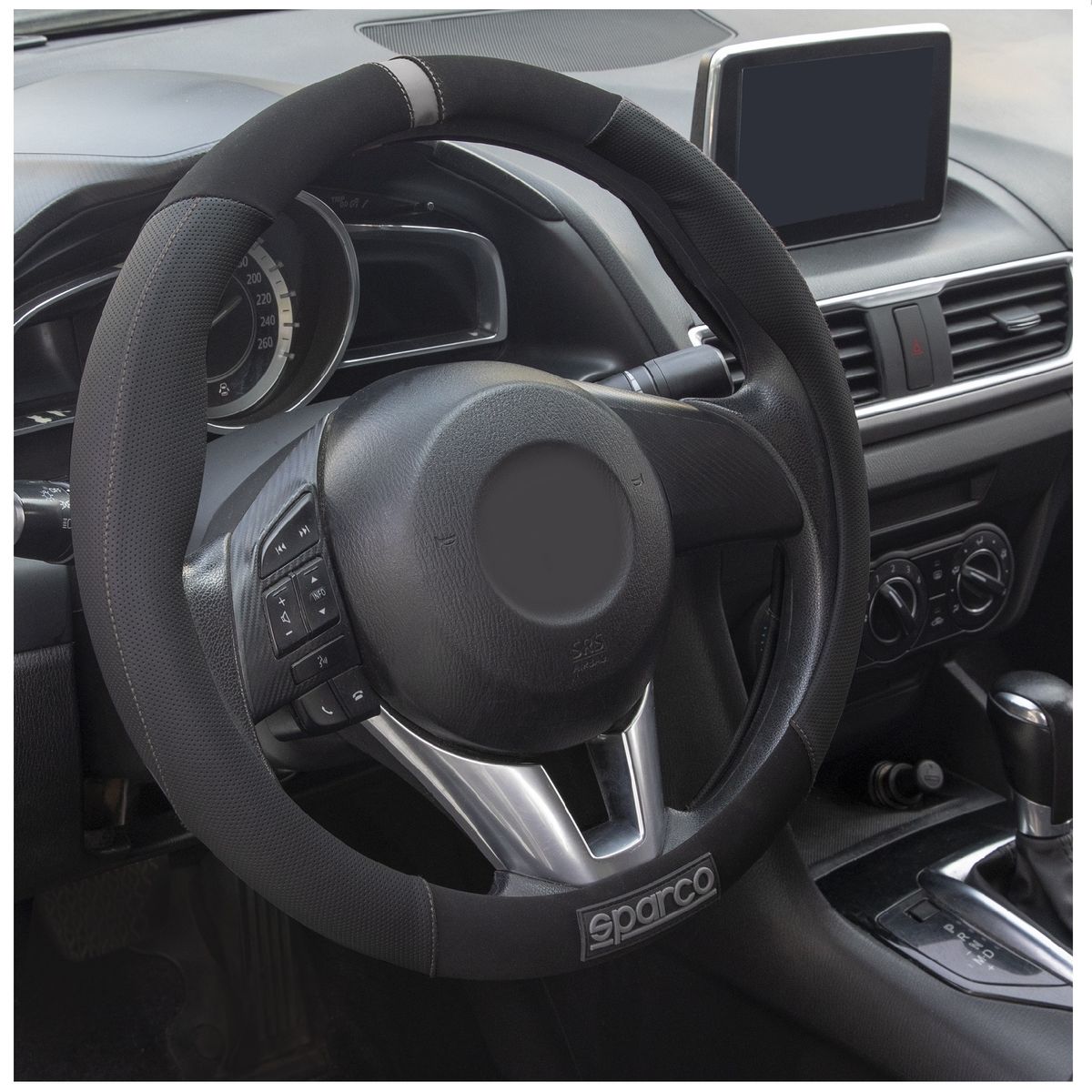 SPARCO - Funda De Volante New Premiun Deportivo Tipo 37 38 cm