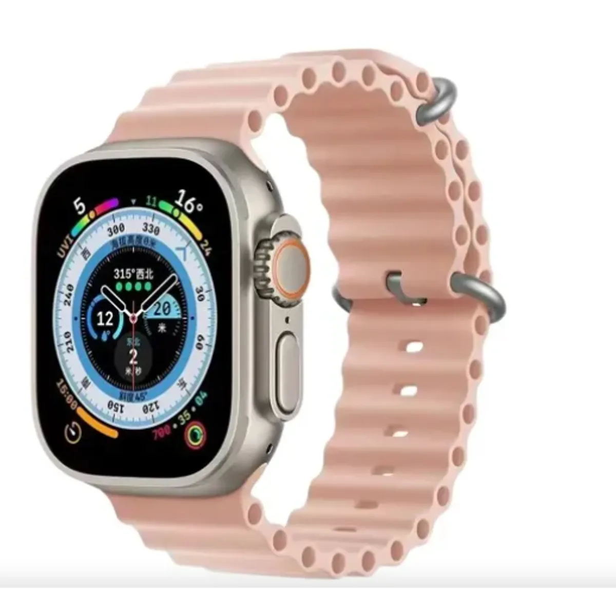 GENERICO - Correa Corrugada Clásica para Apple Watch 41mm - Rosado