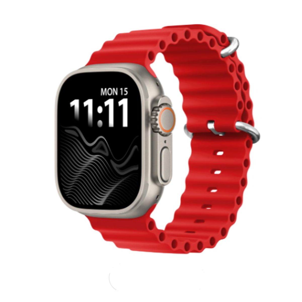 GENERICO - Correa Corrugada Clásica para Apple Watch 40mm - Rojo