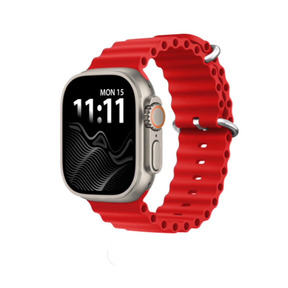 GENERICO - Correa Corrugada Clásica para Apple Watch 40mm - Rojo