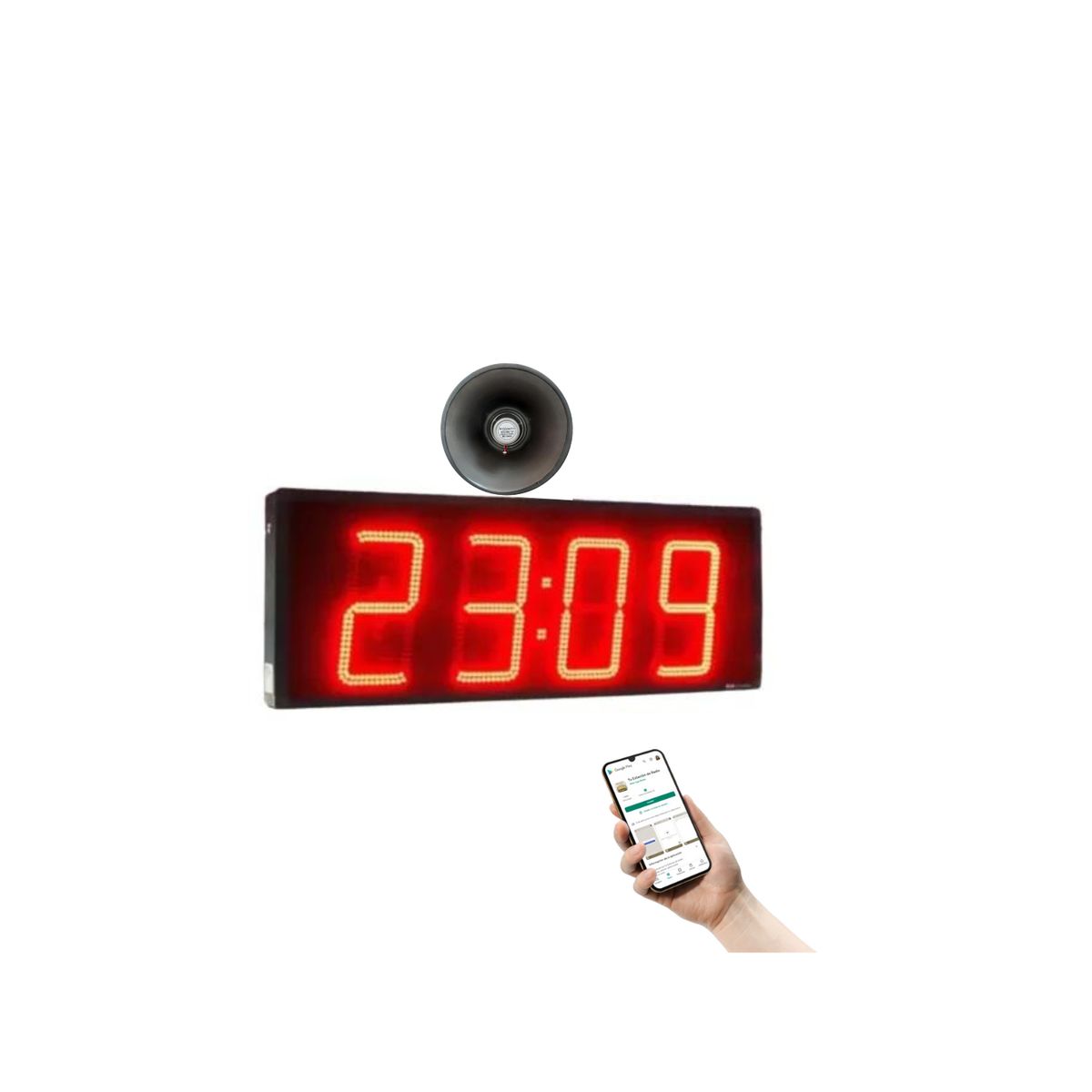 GENERICO - Reloj Cronometro 100 X 40 Para Cancha Sintética Deportiva + aplicativo