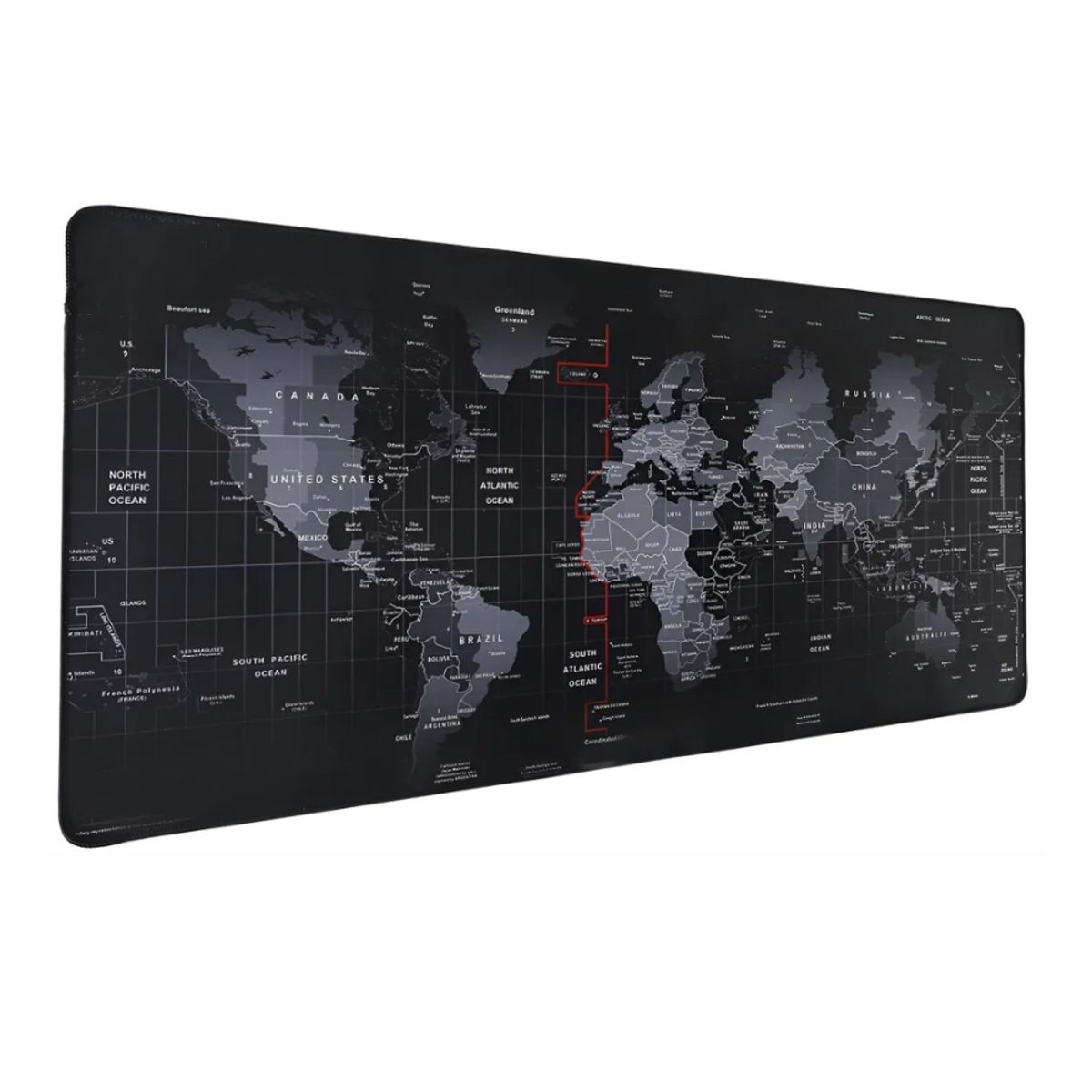 GENERICO - Mouse Pad Gamer medida 80x30cm XL Diseño Mapa Computador Mapa Negro