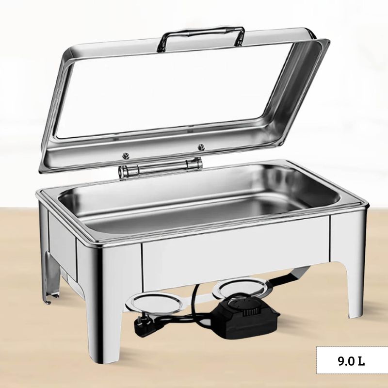 ICHIMATSU - Samovar Rectangular Eléctrico un División Tapa Ventana  9 L