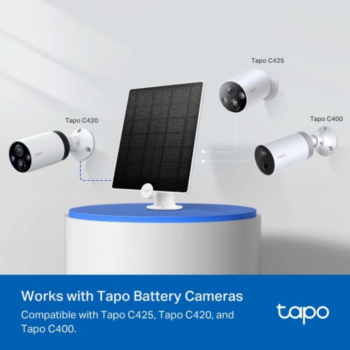 TP LINK - Panel Solar TP-Link Tapo A200 V1 de 45W para Cámaras Tapo