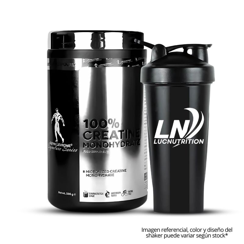 KEVIN LEVRONE - Creatina kevin levrone 500 g Creatina Monohidratada y Micronizada + Shaker