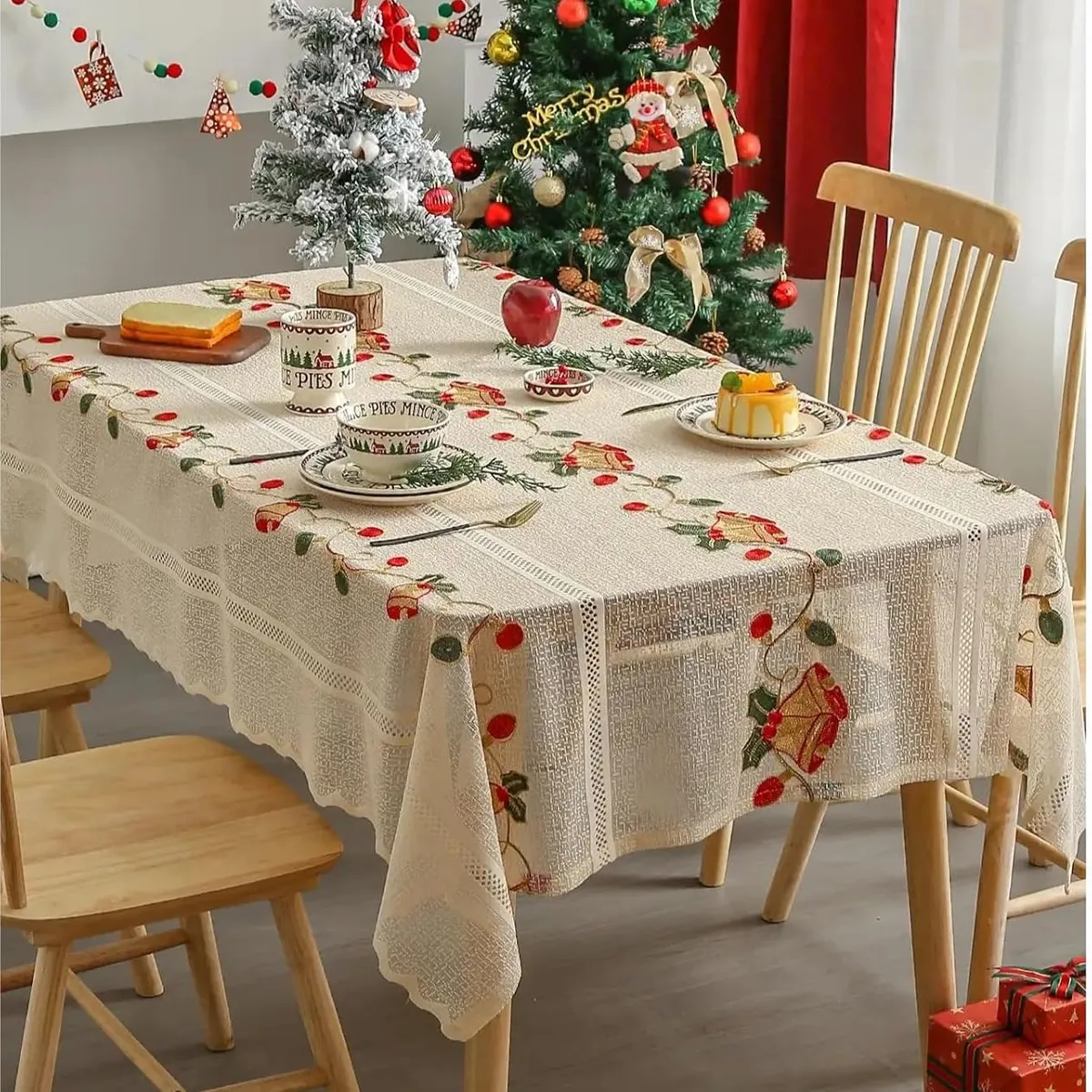 PUREPOWER - Mantel Encaje navidad 140x220cm