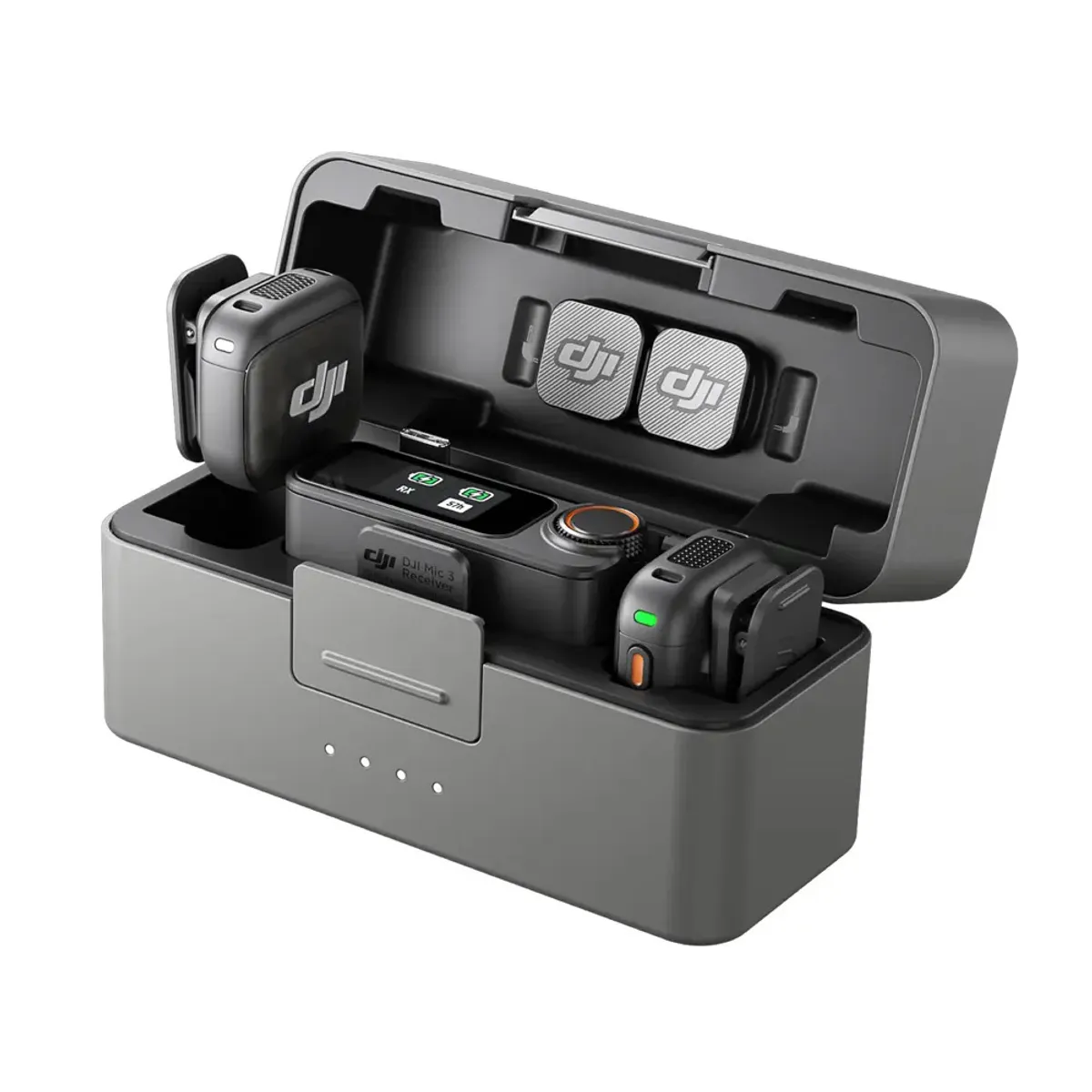 DJI - Micrófono DJI Mic 3 (2 TX + RX 1 + Estuche de carga)