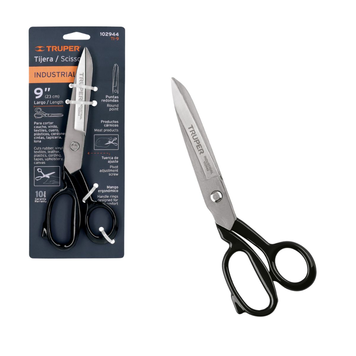 TRUPER - Tijera industrial para sastre 9 pulgadas Truper TI-9